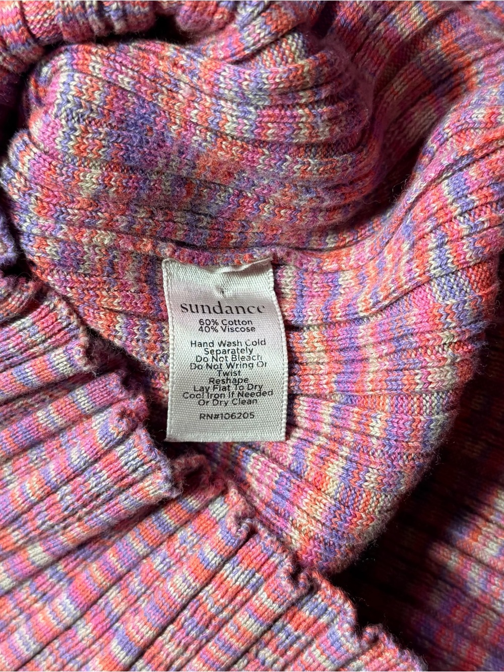 Pink Multicolor Ribbed Henley Knit top - Picture 6 of 6